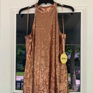 Gold Sequin Dress, Alythea